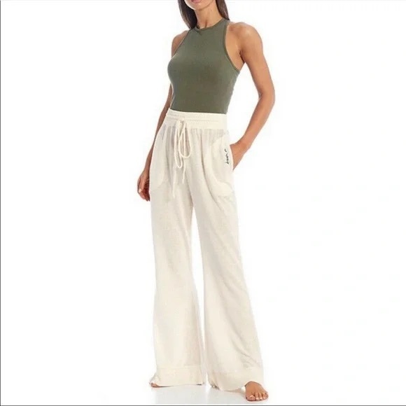 COPY - Grey/white Free People movement wide leg sweat pants - Picture 2 of 3